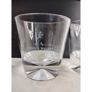 Johnny Walker Whiskey Diamond Base Prism Rocks Set Of 3